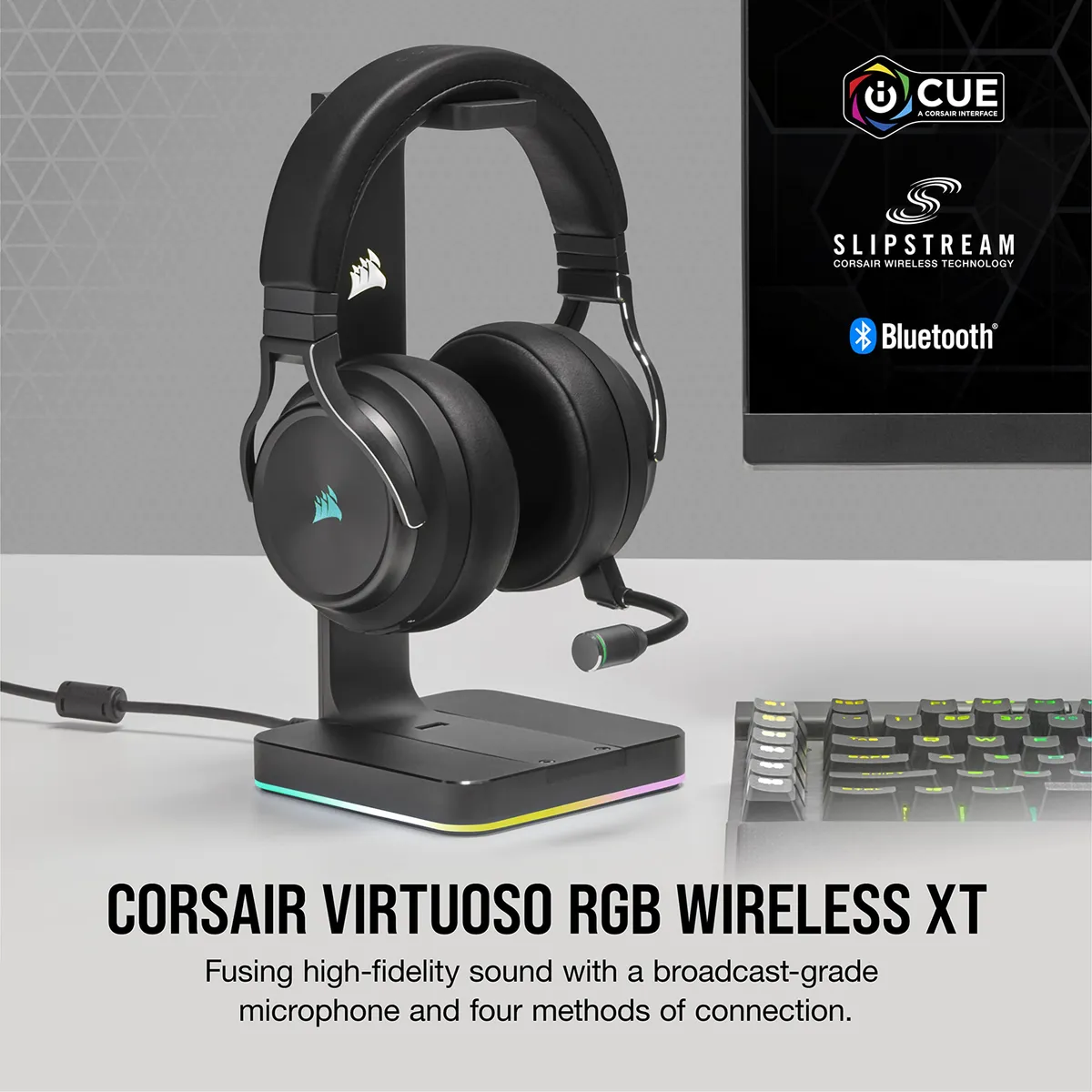 Diadema corsair virtuoso rgb negro inalambica #SL - Image 2