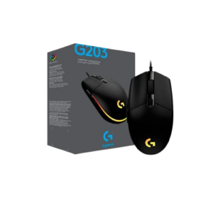 MOUSE LOGITECH G203 LIGHTSYNC RGB COLORES NEGRO, BLANCO, LILA, AZUL #SL