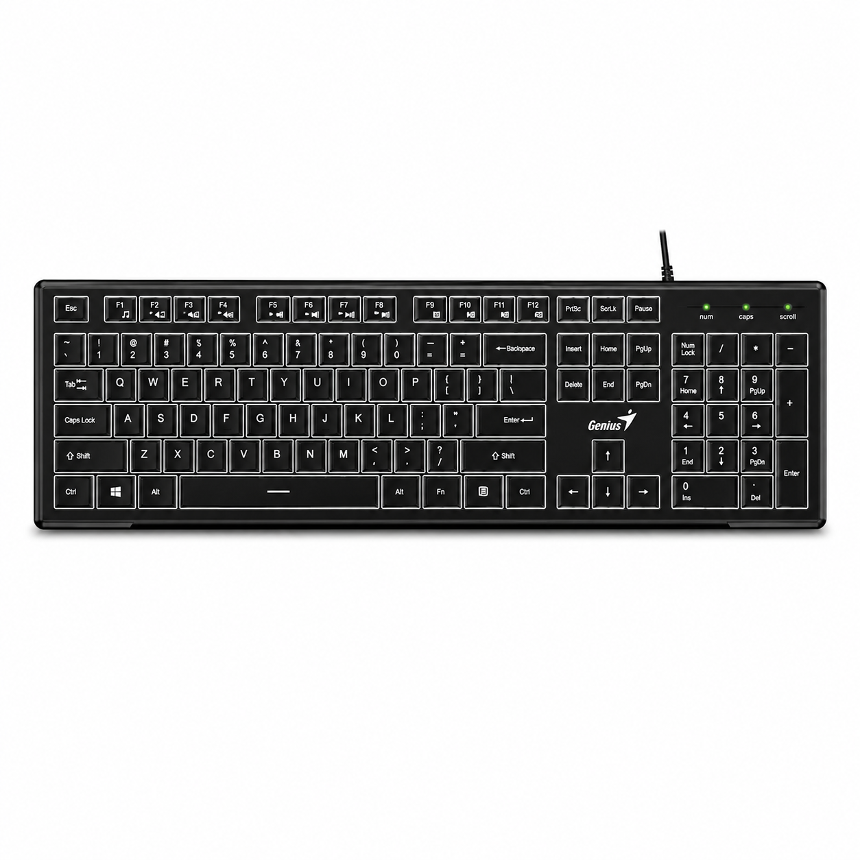 Teclado Genius alámbrico SLIMSTAR 820 USB #MS - Image 2