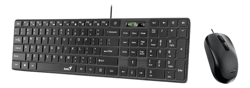 Combo Teclado + Mouse alámbrico Multimedia SLIMSTAR C126,USB #MS - Image 3