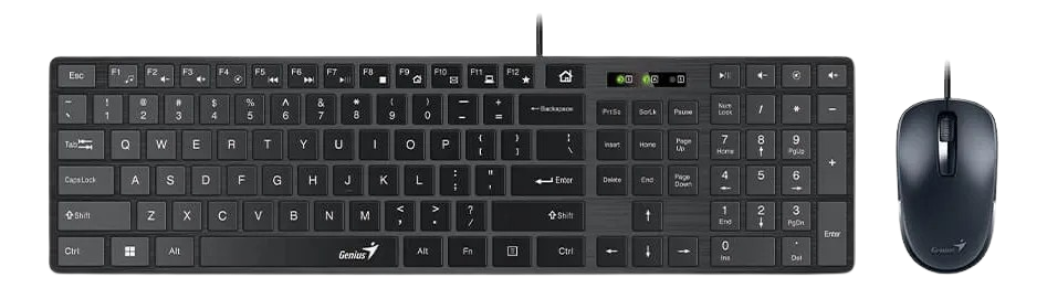 Combo Teclado + Mouse alámbrico Multimedia SLIMSTAR C126,USB #MS - Image 4
