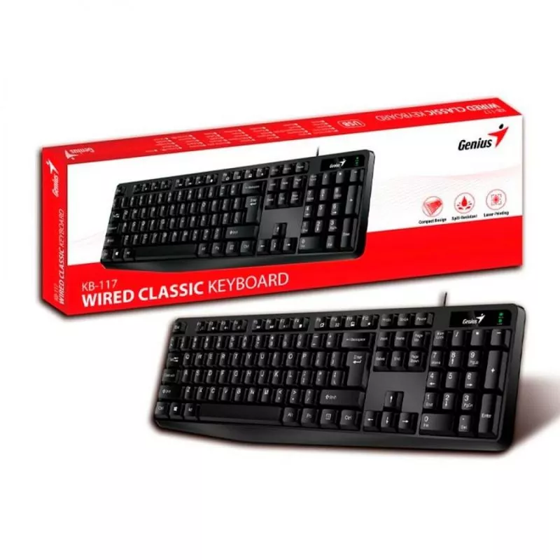 Teclado Genius alámbrico KB-117S AI USB #MS - Image 2