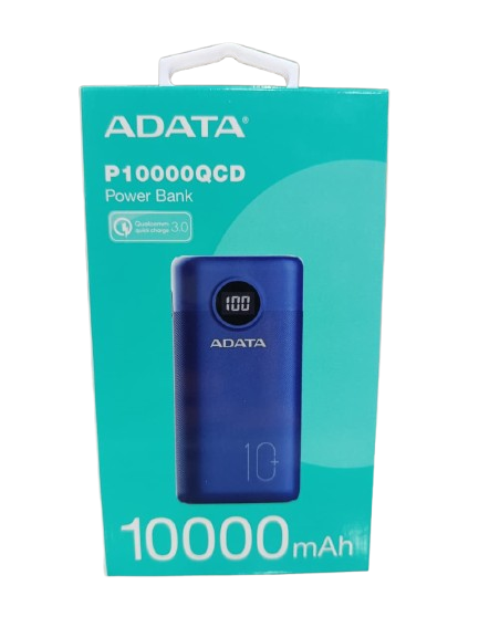 Adata P10000qcd Power Bank 10000mah Multi Carga Rápida, Azul - Image 2
