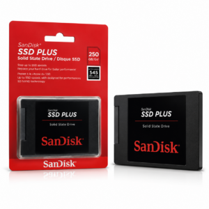 SSD SanDisk Plus 250GB 2.5 SATA III 6Gb/s Hasta 545MB/s Para Laptop y PC