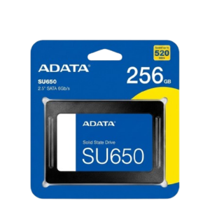 Disco Solido Ssd Adata 256gb Su650 520/450mbps 3d Nand 2.5 Color Negro