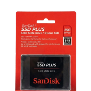SSD SanDisk Plus 250GB 2.5 SATA III 6Gb/s Hasta 545MB/s Para Laptop y PC