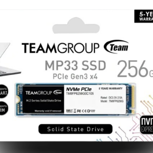SSD M.2 256GB NVMe PCIe 3.0 x4 Team Group MP33 Gamer
