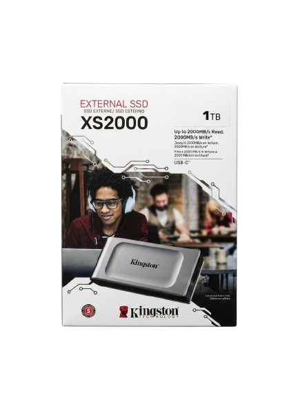 SSD Externa Kingston Xs2000 1tb Color Plateado