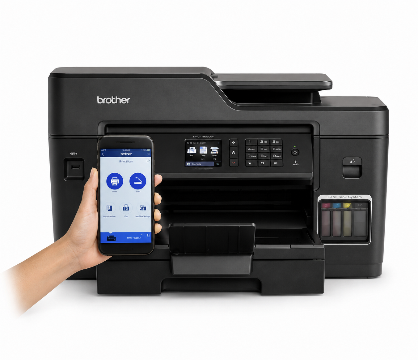 IMPRESORA MULTIFUNCIONAL BROTHER MFP-DCP-T830DW , ADF, DUPLEX IMPRESION, WIFI - RED S. R. CONTINU - Image 3